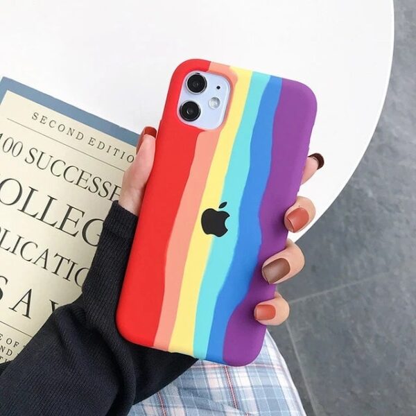 iPhone Silicone Rainbow Case